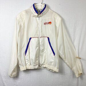 80s Death Valley Ranch Scottys Castle Full Zip Windbreaker Men L Retro 70s Nylon